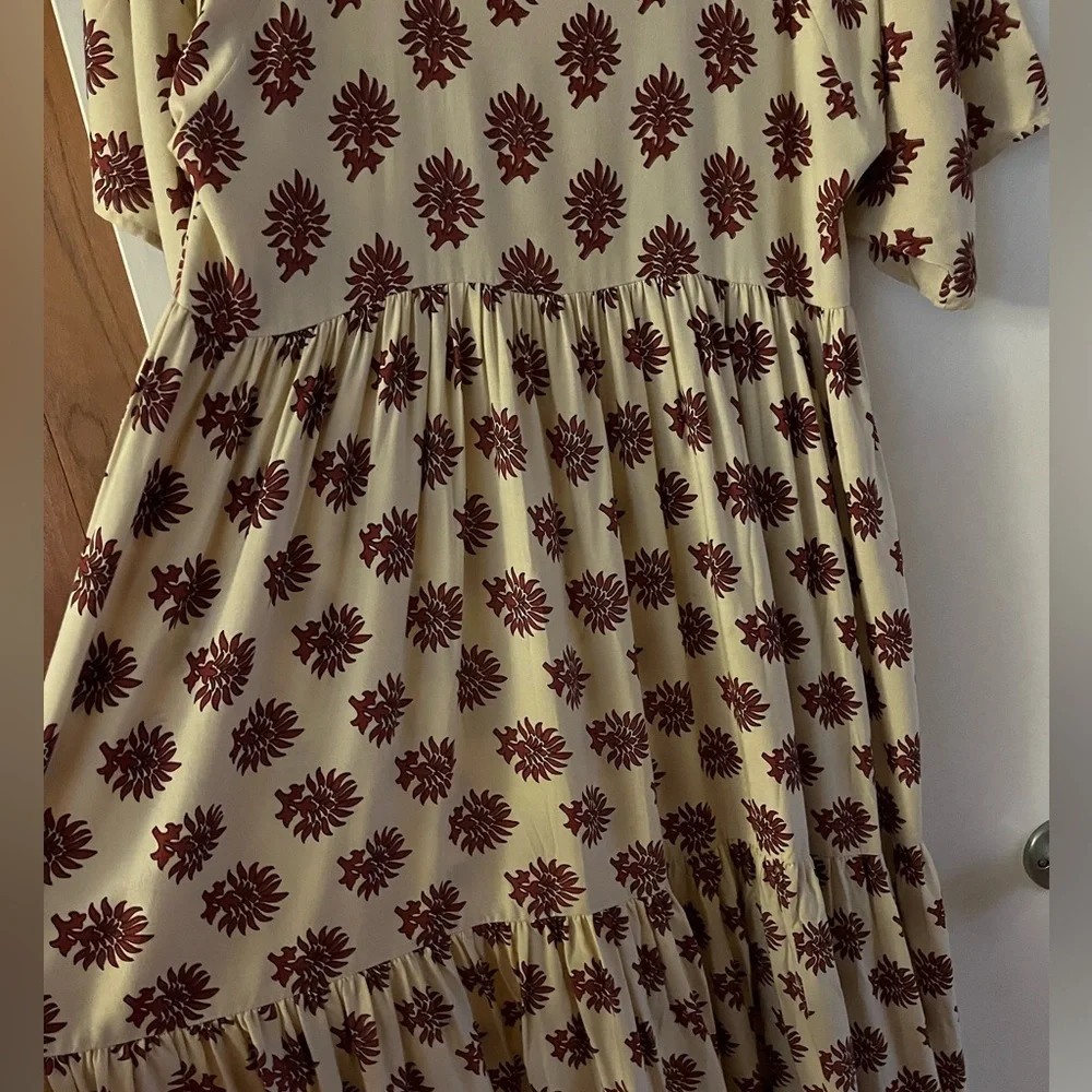 Christy Dawn Theo Dress in Brick Palmette - Picture 4 of 6